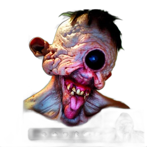 mask, creature, face, staff, concept art, 3d render, photorealistic, fantasy art transparent PNG cut-out