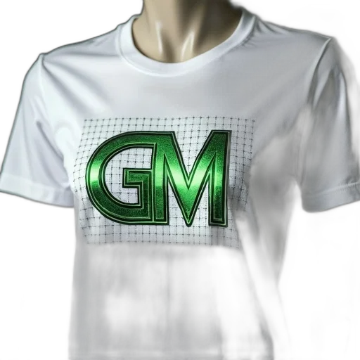 3d render, photorealistic, concept art, pixel art, green, white, t-shirt, graphic transparent PNG cut-out
