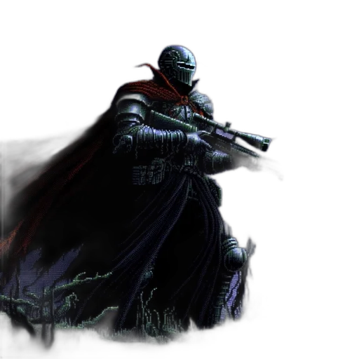 weapon, sword, concept art, fantasy art, comic book art, pixel art, dark, armored transparent PNG cut-out
