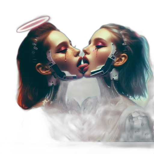 mask, face, photorealistic, concept art, fantasy art, pixel art, neon lights, outer space transparent PNG cut-out