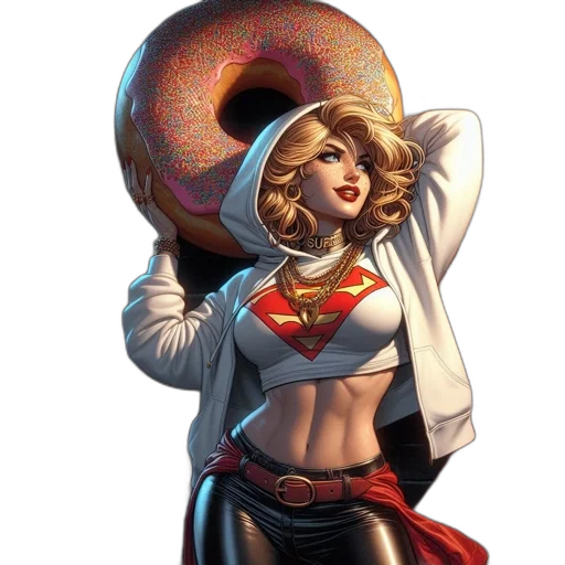 staff, hat, jacket, comic book art, concept art, fantasy art, pixel art, female transparent PNG cut-out