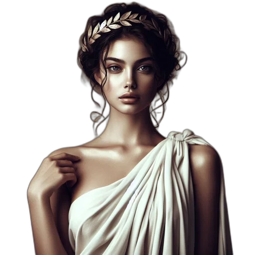 dress, jewelry, crown, face, fantasy art, photorealistic, concept art, pixel art transparent PNG cut-out