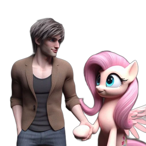 3d render, concept art, fantasy art, cartoon, lush, forest, young, man transparent PNG cut-out