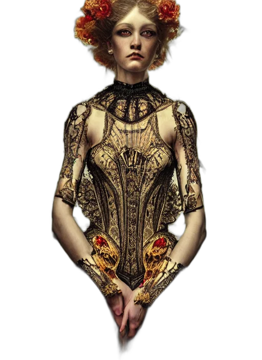 dress, jewelry, crown, concept art transparent PNG cut-out