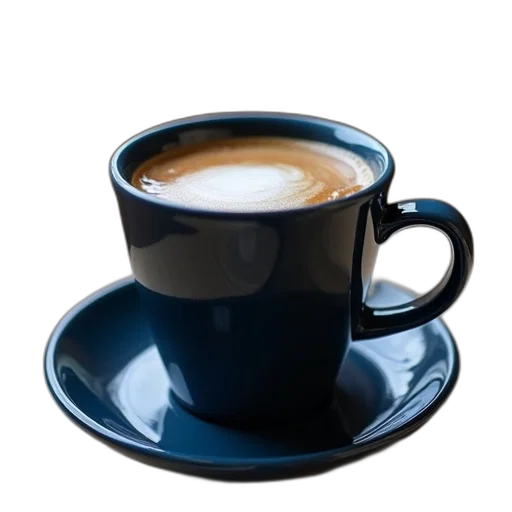 food, staff, crown, 3d render, photorealistic, coffee, cup, navy transparent PNG cut-out