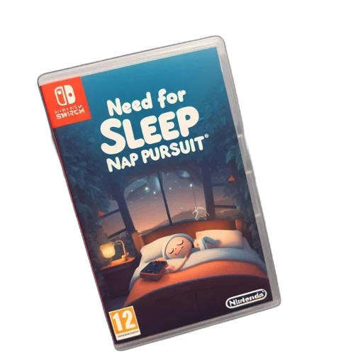 concept art, 3d render, night, nintendo, switch, game, case, features transparent PNG cut-out