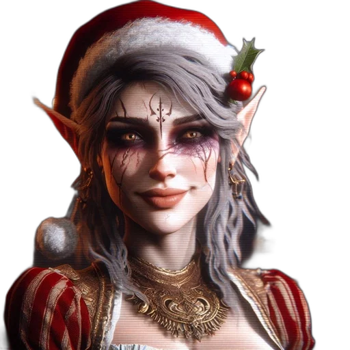 face, staff, fantasy art, concept art, photorealistic, pixel art, elf-featured, woman transparent PNG cut-out