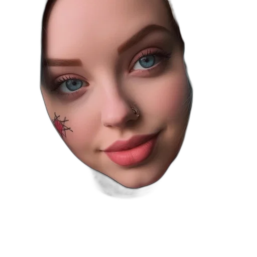 face, mask, jewelry, creature, photorealistic, 3d render, cartoon, concept art transparent PNG cut-out