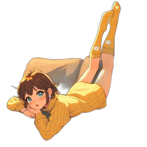 staff, dress, shoes, crown, anime, pixel art, concept art, cartoon transparent PNG cut-out