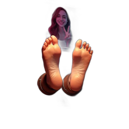 shoes, creature, face, photorealistic, 3d render, inside, dimly, lit transparent PNG cut-out