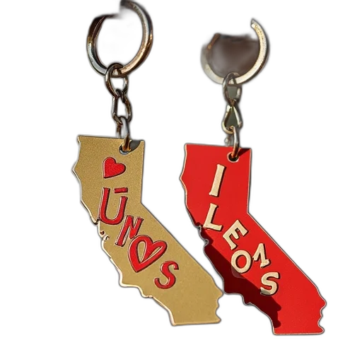 love, los, california, key, chains transparent PNG cut-out