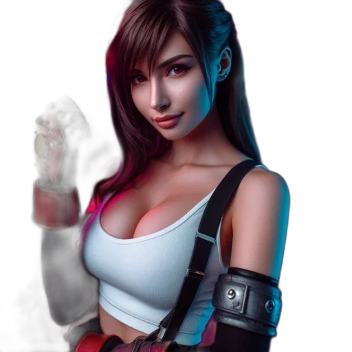weapon, staff, fantasy art, concept art, cyberpunk, photorealistic, woman, dark transparent PNG cut-out