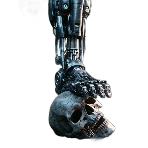 robot, weapon, staff, jewelry, concept art, 3d render, cyberpunk, photorealistic transparent PNG cut-out