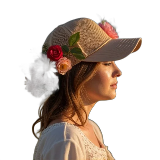 hat, crown, staff, face transparent PNG cut-out