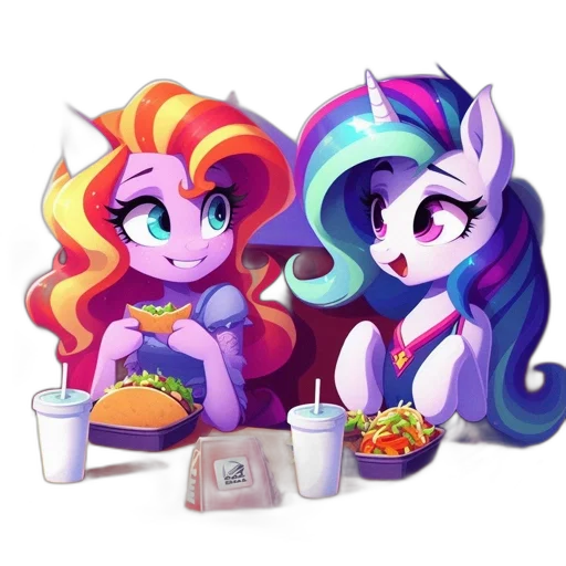 food, pixel art, concept art, vaporwave, fantasy art, colorful, pastel, monochrome transparent PNG cut-out