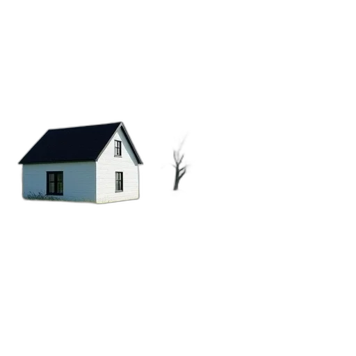 building, furniture, tree, animal, 3d render, concept art, photorealistic, pixel art transparent PNG cut-out
