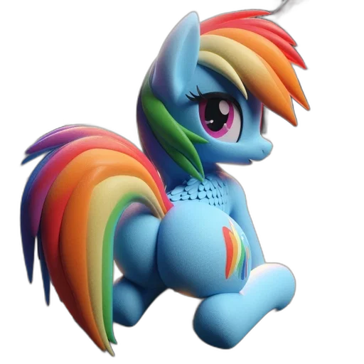 staff, 3d render, concept art, photorealistic, fantasy art, cartoonish, rainbow, dash transparent PNG cut-out