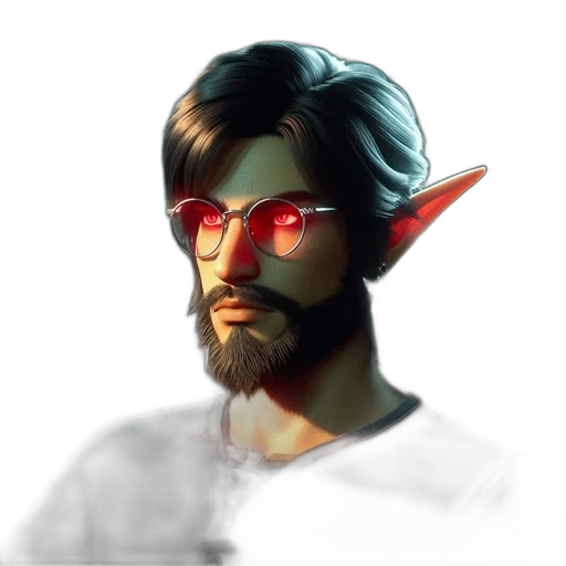 staff, mask, face, concept art, fantasy art, pixel art, cyberpunk, red transparent PNG cut-out