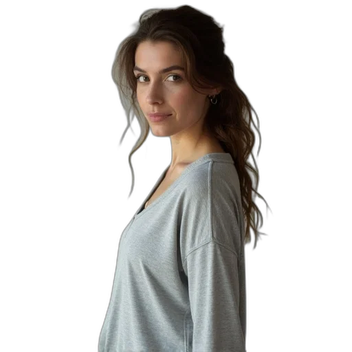 dress, staff, jacket, hair transparent PNG cut-out
