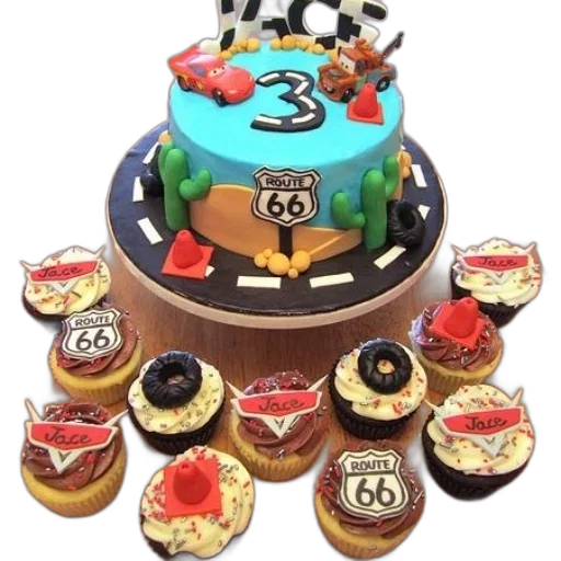 3d render, birthday, cake, name, jace transparent PNG cut-out
