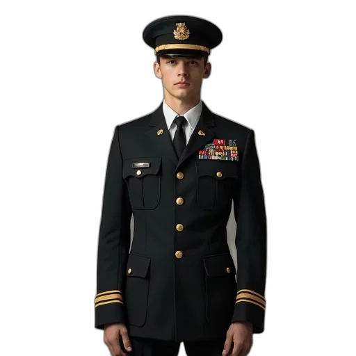 jacket, staff, dress, hat transparent PNG cut-out