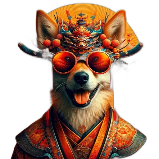 mask, staff, animal, dragon, fantasy art, concept art, photorealistic, 3d render transparent PNG cut-out
