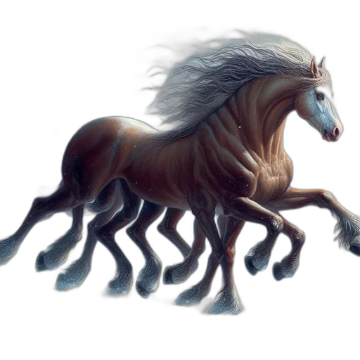 creature, dragon, animal, hair, fantasy art, concept art, photorealistic, 3d render transparent PNG cut-out