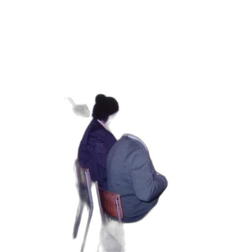 jacket, umbrella, staff, robot, concept art, vaporwave, 3d render, anime transparent PNG cut-out
