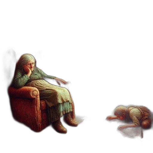 creature, furniture, shoes, face, concept art, pixel art, 3d render, fantasy art transparent PNG cut-out