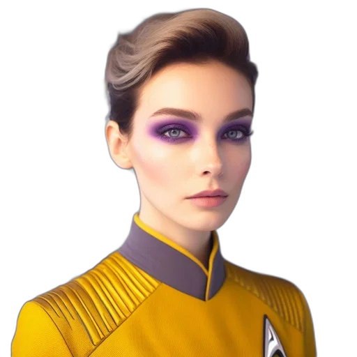 staff, face, robot, dress, concept art, photorealistic, pixel art, fantasy art transparent PNG cut-out