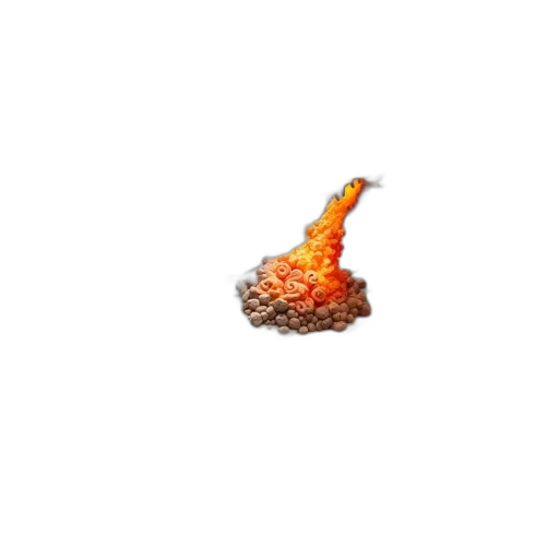 dragon, animal, food, crown, pixel art, 3d render, concept art, photorealistic transparent PNG cut-out
