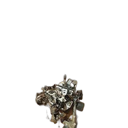 jewelry, robot, crown, weapon, 3d render, concept art, photorealistic, inside transparent PNG cut-out