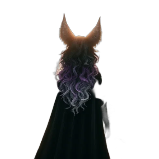 dress, hair, mask, crown, concept art, fantasy art, pixel art, 3d render transparent PNG cut-out