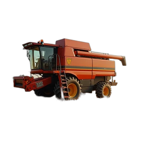 new, small, grain, harvester transparent PNG cut-out
