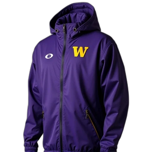 jacket, columbia, washington, huskies transparent PNG cut-out