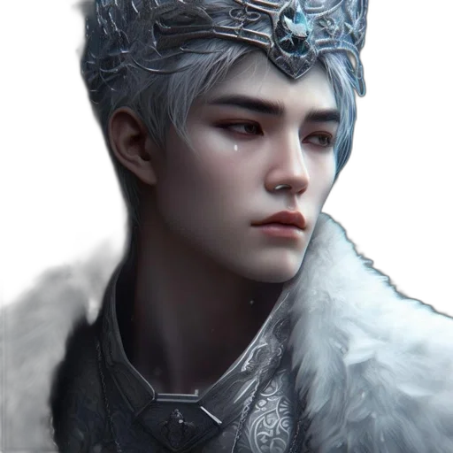 crown, face, dragon, fantasy art, photorealistic, concept art, 3d render, monochrome transparent PNG cut-out