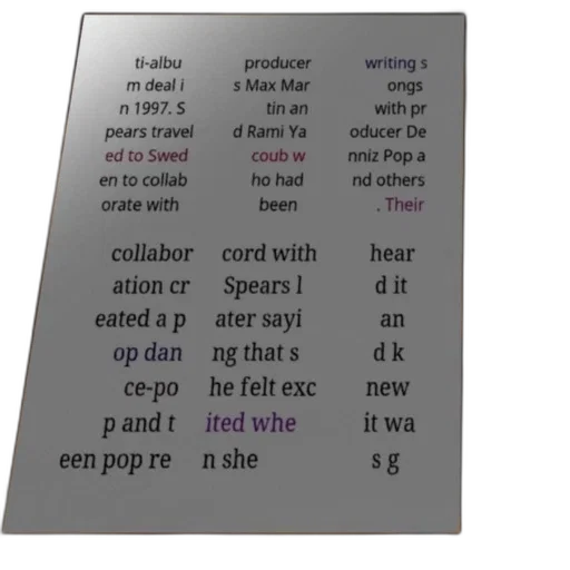 poster, text, about, collaboration, between, pop, artist, producers transparent PNG cut-out
