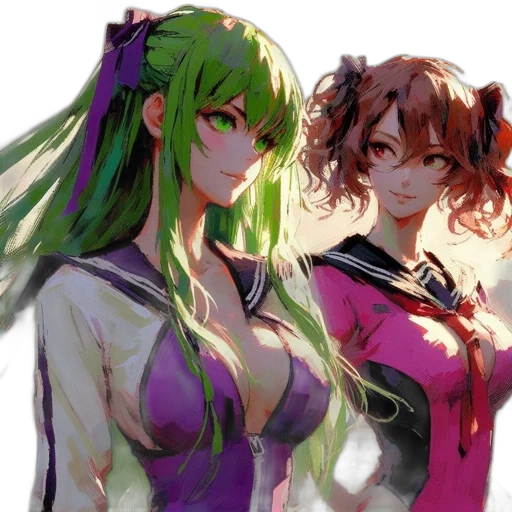 dress, concept art, anime, fantasy art, pixel art, fire, green, colorful transparent PNG cut-out