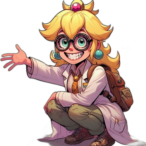 staff, crown, weapon, jacket, concept art, pixel art, cartoon, anime transparent PNG cut-out