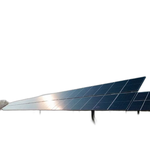 staff, weapon, large, solar, panel, array, set, against transparent PNG cut-out
