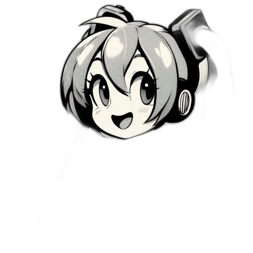 staff, face, hair, crown, anime, cartoon, pixel art, pencil sketch transparent PNG cut-out