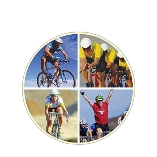 image, cover, book, titled, cycling, four, photos, cyclists transparent PNG cut-out