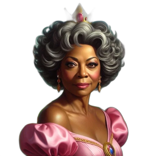 crown, photorealistic, concept art, comic book art, fantasy art, regal, woman, pink transparent PNG cut-out