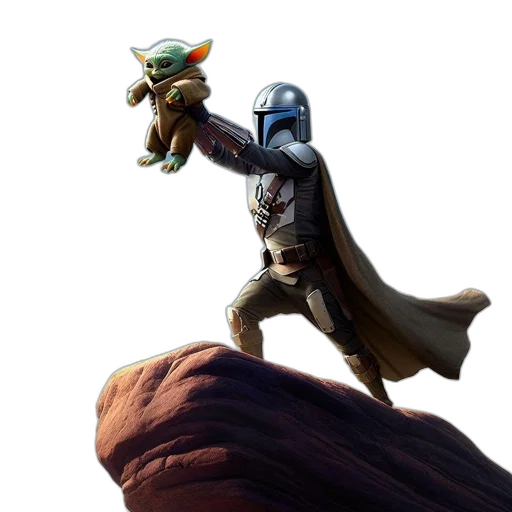 dragon, concept art, fantasy art, outer space, mandalorian, lifts, baby, yoda transparent PNG cut-out