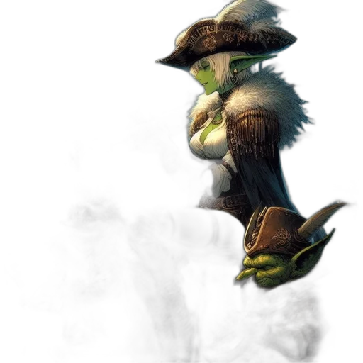 dragon, mask, hat, staff, fantasy art, concept art, photorealistic, pixel art transparent PNG cut-out