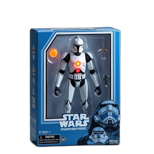 robot, star, wars, action, figure, displayed, blue, white transparent PNG cut-out