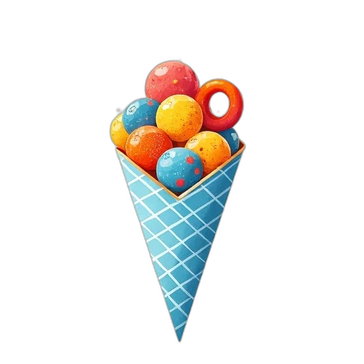 food, umbrella, staff, weapon, 3d render, pixel art, photorealistic, concept art transparent PNG cut-out