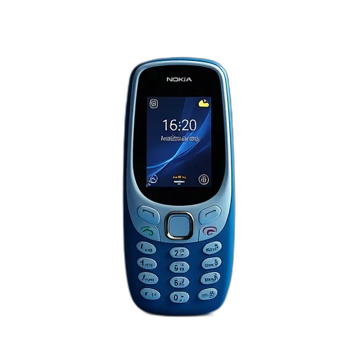 blue, black, nokia, mobile, phone, physical, keypad, small transparent PNG cut-out