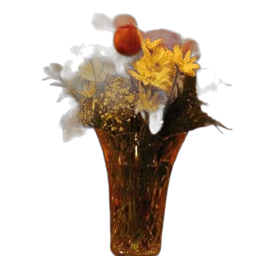 crown, flower, staff, hat, 3d render, photorealistic, earth tones, vase transparent PNG cut-out