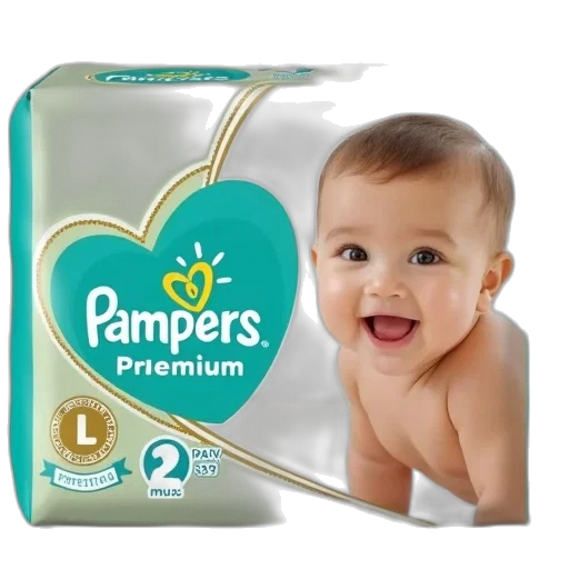 pampers, premium, protection, sensitive transparent PNG cut-out